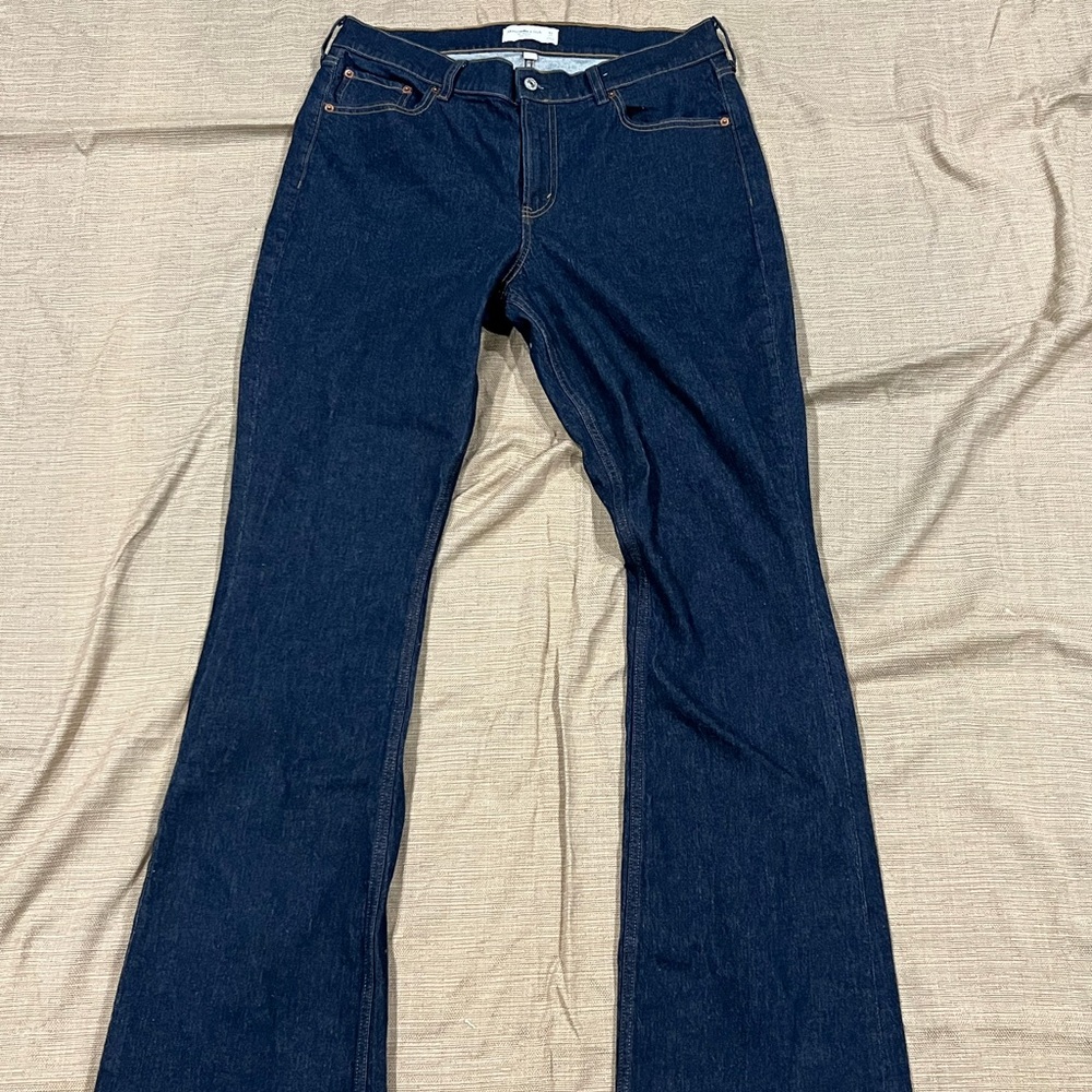 Abercrombie & Fitch Dark Blue Flare Jeans